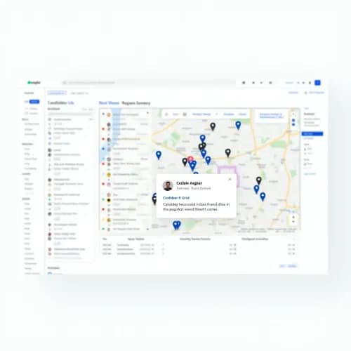 Candidate Map Popup: for Successful Recruiting