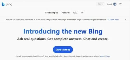 In a Chat with Bing AI ChatGPT, Chameleon-i is its First Choice
